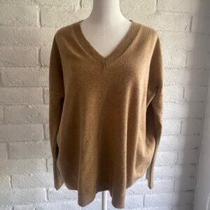 J.Crew V-Neck Boyfriend Sweater in Everyday Cashmere